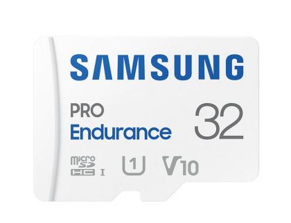 Памет Samsung 32 GB micro SD PRO Endurance, Adapter, Class10, Waterproof, Magnet-proof, Temperature-proof, X-ray-proof, Read 100 MB/s - Write 30 MB/s