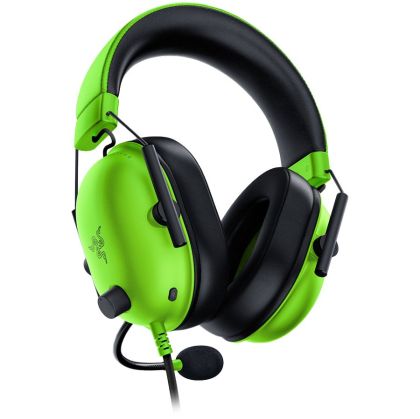 Razer BlackShark V2 X - Green, 12 Hz – 28 KHz Frequency Response, 32 Ω (1 kHz) Impedance, Razer TriForce Driver, Breathable memory foam, Advanced passive noise cancellation, Analog 3.5 mm Connection, 100 Hz – 10 kHz Microphone Frequency, 1.3 m