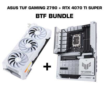 Motherboard and GPU ASUS TUF GAMING Z790-BTF WIFI DDR5 + ASUS TUF RTX 4070 TI SUPER BTF 16GB GDDR6X