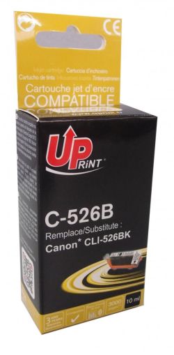 Inkjet UPRINT CLI526 CANON, Cu cip, Negru