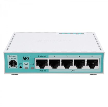 Рутер MikroTik 10/100/1000Mbit, PoE, RAM - 512 MB, USB - А, RouterOS v7, License level 4