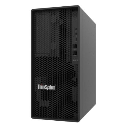 Сървър Lenovo ThinkSystem ST45 V3, (4C) AMD EPYC 4124P, 2x960GB Micron 5400 Pro SSD, 1x16GB, IOB SATA / AHC, 500W