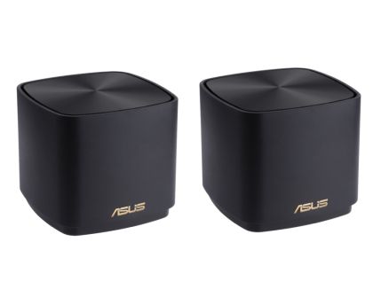 Меш система Asus Mesh WiFi, ZenWiFi XD4 Plus 2PK, AX1800, Dual-Band, coverage up to 307m2, Dual-Core CPU, 128MB/256MB Flash/RAM, Gigabit, AiProtection Classic, Traditional QoS, VPN server/client, IPTV, AiMesh, montare pe perete, Black