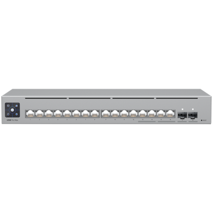 Ubiquiti 16-port, Layer 3 Etherlighting switch 2.5 GbE and versatile mounting options, 4x 2.5 GbE RJ45 ports, 12x GbE RJ45 ports, 2x 10G SFP+ ports