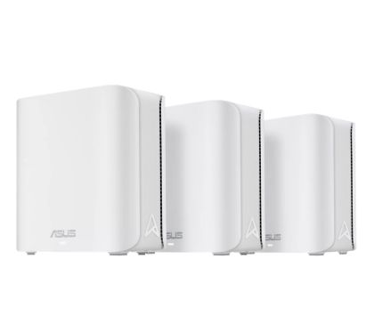 Меш система Asus Mesh WiFi system, ZenWiFi BD4 3PK, BE3600, Dual-Band, up to 600m2, Quad-Core 1.5GHz CPU, 128MB/512MB Flash/RAM, 2.5G dual-port, Smart Home Master SSIDs, AiProtection Pro, Adaptive QoS, VPN server/client, IPTV, OFDMA, UTF-8 SSID, AiMesh, W