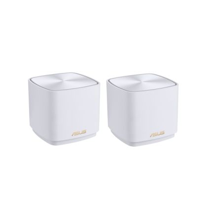 Меш система Asus Mesh WiFi, ZenWiFi XD5 2PK, AX3000, Dual-Band, coverage up to 360m2, Quad-Core 1.7GHz CPU, 128MB/512MB Flash/RAM, Gigabit, AiProtection Classic, Traditional QoS, VPN server/client, IPTV, OFDMA, Beamforming, AiMesh, White