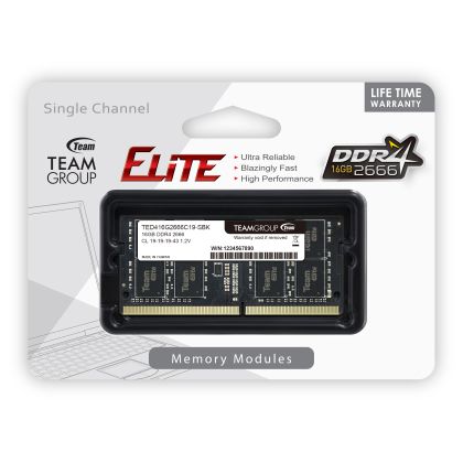 16G DDR4 2666 TEAM ELITE SODIM