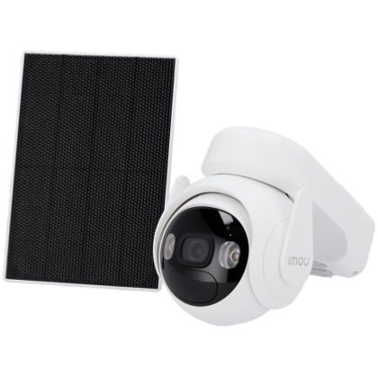 Imou Cell PT Solar KIT, Smart full color night vision PT 360 camera 3MP, 1/2.8 progressive CMOS, H.265, 15fps, 3.6mm lens, FOV 88, IR up to 20m, 8x digital zoom, micro SD up to 256GB, Built-in Mic and Speaker, spotlight, PIR detection, FSP12