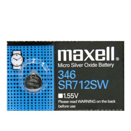Button Battery Silver MAXELL SR712 SW 1.55V / 346