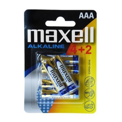 Baterie alcalina MAXELL LR03 AAA 1.5V /4+2 buc. într-un pachet