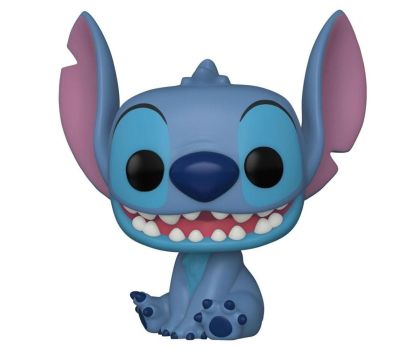 Funko POP! Movies: Movies:  Disney Lilo and Stitch, 065665,  Stitch (Smiling Seated) #1045 Vinyl Figure