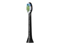 PHILIPS Sonicare 8pcs toothbrush head Sonicare W Optimal Black