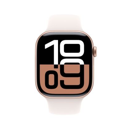 Часовник Apple Watch S10 GPS 42mm Rose Gold Alu Case with Light Blush Sport Band - M/L