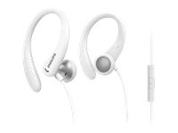 PHILIPS InEar Earhook Headphones white 15mm speaker driver optimizes wearing comfort