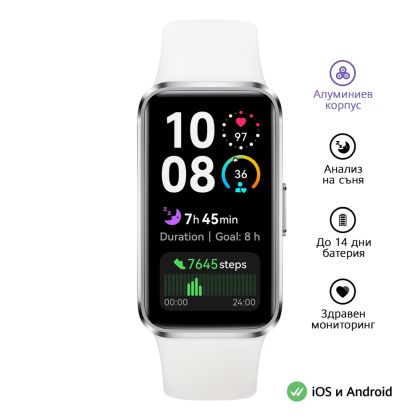 Фитнес гривна Huawei Band 10 Nora-B29F White