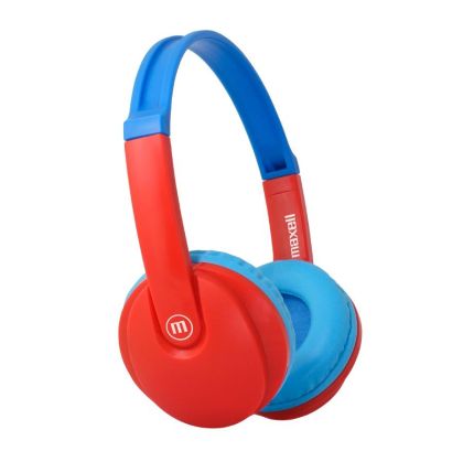 Bluetooth çocuk kulaklığı Maxell KIDZ HP-BT350, küçük boy, Kırmızı/Mavi