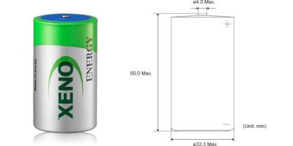 Baterie litiu clorură de tionil XENO R20 19Ah XL205/STD /cu mugur/ XENO
