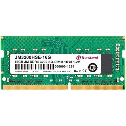 Memorie Transcend 16GB JM DDR4 3200Mhz SO-DIMM 1Rx8 2Gx8 CL22 1.2V