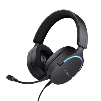 Headphones TRUST TRUST GXT490 Fayzo 7.1 USB Headset Black