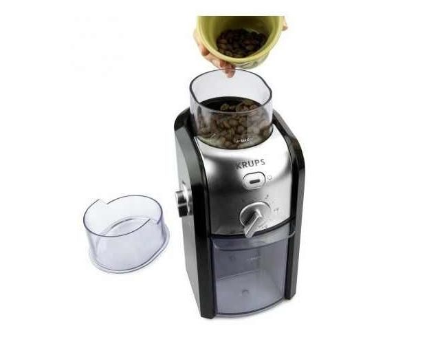 Krups GVX2.42 - Coffee grinder - 100 W - black/chrome