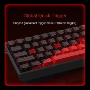 Madlions Professional Gaming Mechanical Keyboard MAD 60 HE Contour Flagship - 8K, Magnetic Amber Pro [Linear]