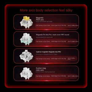 Madlions Professional Gaming Mechanical Keyboard MAD 68 R White- 8K, Kunlun Magnetic Switches [Linear]