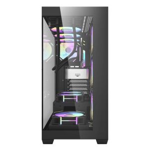 Darkflash Case ATX - DS900 Black - USB-C