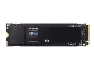 Твърд диск Samsung SSD 990 EVO 1TB PCIe 4.0 NVMe 2.0 M.2 V-NAND TLC, 256-bit Encryption, Read 5000 MB/s Write 4200 MB/s