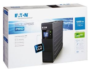 EATON UPS Ellipse PRO 1200 USB DIN rack/turn - AC 230 V - 750 Watt - 1200 VA - USB - Shuko 8 Output - 2U - 19 inch