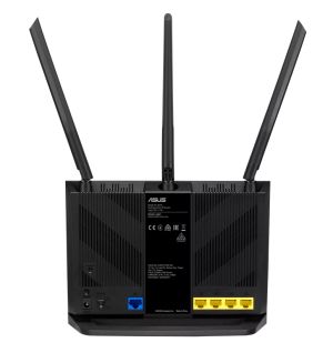 Рутер Asus 4G Router, 4G-AX56, AX1800, 4G+ Cat.6, LTE: Downlink 300 Mbps / Uplink 50 Mbps, 128MB/512MB Flash/RAM, Captive portal,  Aiprotection Classic, Traditional QoS, VPN server/client, IPTV, Beamforming,Black