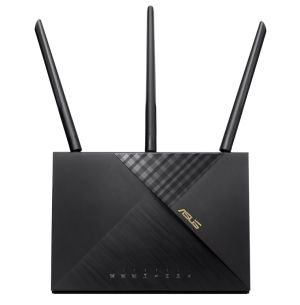 Рутер Asus 4G Router, 4G-AX56, AX1800, 4G+ Cat.6, LTE: Downlink 300 Mbps / Uplink 50 Mbps, 128MB/512MB Flash/RAM, Captive portal,  Aiprotection Classic, Traditional QoS, VPN server/client, IPTV, Beamforming,Black