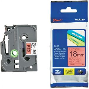 BROTHER P-Touch TZE-441 black on red 18mm