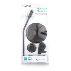 Настолен мултимедиен микрофон EWENT EW3550, Черен