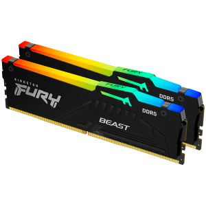 Kingston 64GB 6000MT/s DDR5 CL36 DIMM (Kit of 2) FURY Beast RGB EXPO, EAN: 740617331882