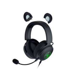 Razer Kraken Kitty V2 Pro, Gaming Wired Headset, Razer Chroma RGB, Stream Reactive Lighting, Docked Mode, 50 mm audio drivers, USB, Passive noise-canceling Microphone, Volume Control