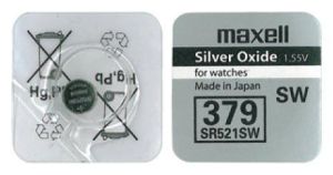 Baterie buton argintie MAXELL SR-521 SW /AG0/379/ 1.55V