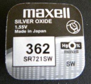 Button Battery Silver MAXELL SR-721 SW /AG11/362/1.55V