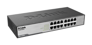 Comutator D-Link DES-1016D/E, 16 porturi 10/100, desktop, montare pe rack