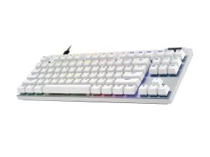 Logitech G Pro X Rapid TKL Mechanical Gaming Keyboard - White, magnetic-analog switch