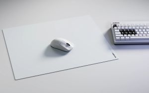 Superglide професионален стъклен геймърски пад за мишка Gaming Glass Mousepad Superglide Pad v2 XL White - 490 x 420 mm