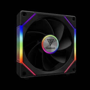 Gamdias Fan Pack 3-in-1 3x120mm - AEOLUS P2-1203, Swappable Fan Blades (Reverse Fan Blades Included), Daisy-Chain, Infinity Mirror, A-RGB