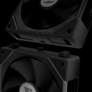 Gamdias Fan Pack 3-in-1 3x120mm - AEOLUS P2-1203, Swappable Fan Blades (Reverse Fan Blades Included), Daisy-Chain, Infinity Mirror, A-RGB