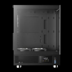 Gamdias Case ATX - ATLAS E1 - 3 x 120 mm A-RGB, Digital Display, Tempered Glass