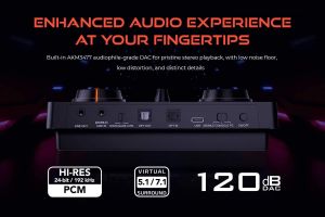 Placă de sunet externă Creative Sound Blaster GC7, USB-C, Super X-FI, PC, Mac, PS 4/5, Xbox, Nintendo Switch