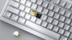 Ducky Professional Gaming Mechanical Keyboard One X Wireless White - Ducky AI Switches [Linear], Bluetooth, 2.4G