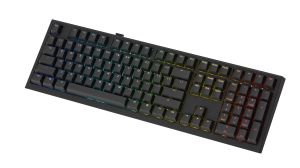 Ducky професионална геймърска механична клавиатура Professional Gaming Mechanical Keyboard One X Wireless Black - Ducky AI Switches [Linear], Bluetooth, 2.4