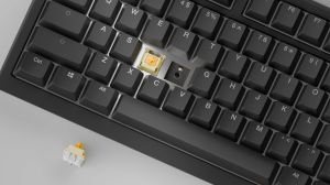 Ducky професионална геймърска механична клавиатура Professional Gaming Mechanical Keyboard One X Wireless Black - Ducky AI Switches [Linear], Bluetooth, 2.4