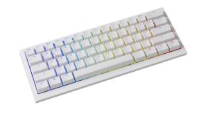 Ducky Professional Gaming Mechanical Keyboard One X Mini Wireless White - Ducky AI Switches [Linear], Bluetooth, 2.4G