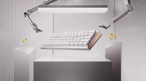 Ducky Professional Gaming Mechanical Keyboard One X Mini Wireless White - Ducky AI Switches [Linear], Bluetooth, 2.4G