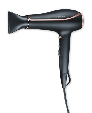 Hair dryer Beurer HC 80 Hair dryer, 2,200 W, triple ionic function, professional AC motor, 2 attachments, 3 heat settings, 2 blower settings, cold air, overheating protection